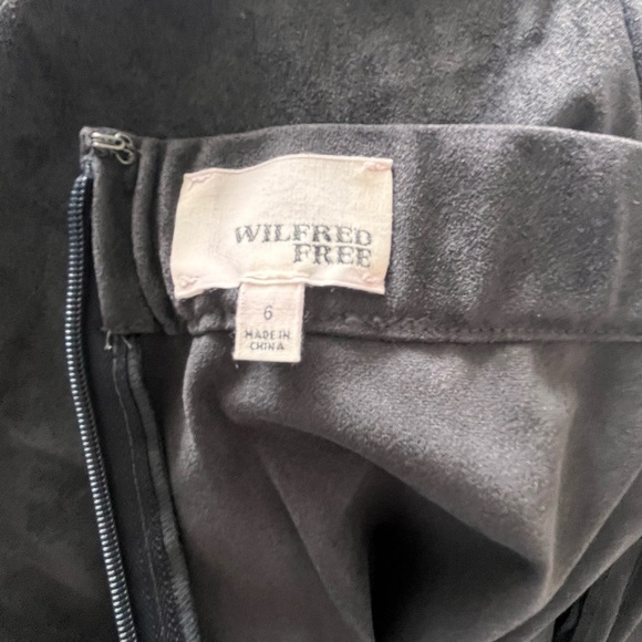 **BNWOT** WILFRED FREE PENCIL VEGAN SUEDE SKIRT - Picture 11 of 12